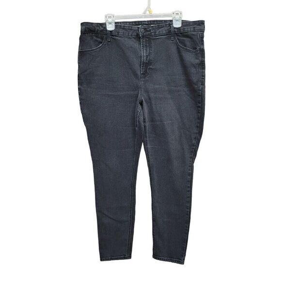 Old Navy High-Rise Super Skinny Jeans PLUS Size 18‎ Womens Black Wash Denim - Picture 1 of 15